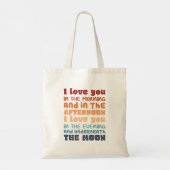 Retro Skidamarink Rhyme Sunset Rainbow Love Chant Tote Bag (Achterkant)