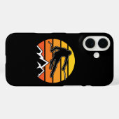 Retro Skiën Case-Mate iPhone Case (Achterkant (horizontaal))