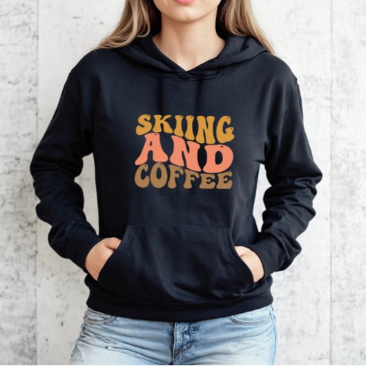 Retro Skiën en Koffie Trui