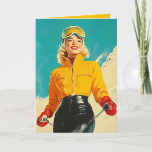 Retro Skiën Glamour  Winteravontuur
