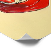 Retro Skiën Glamour  Winteravontuur Poster (Hoek)