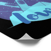 Retro Skiën Graphic voor Iowa Ski Resort Vacation Poster (Hoek)