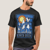 Retro skiën in Beaver Creek Mountain T-shirt (Voorkant)