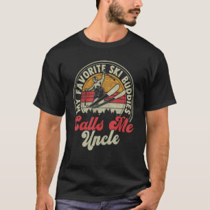 Retro Skiën Mijn favoriete skibuddies noemen me O T-shirt