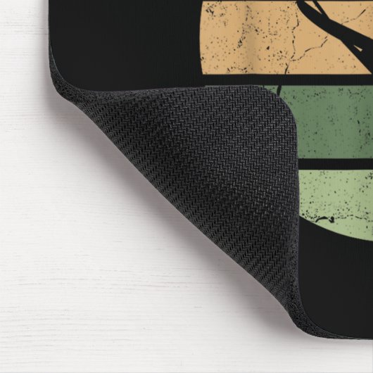 Retro Skiën Ski _2 Muismat (Hoek)