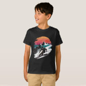Retro skiën Ski T-shirt (Voorkant volledig)