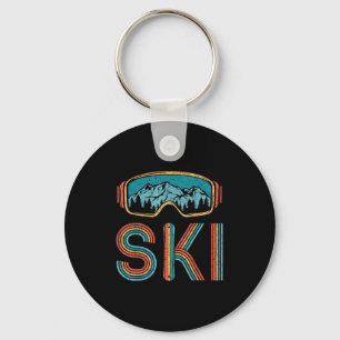 Retro Skiën Vintage 80s 90s Snowboarden Skiers M Sleutelhanger