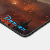 Retro Skies Ablaze Steampunk Air Assault Bureaumat (Hoek)