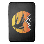 Retro Skiing Badmat (Voorkant Verticaal)