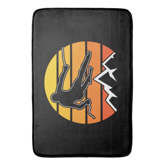 Retro Skiing Badmat (Voorkant Verticaal)