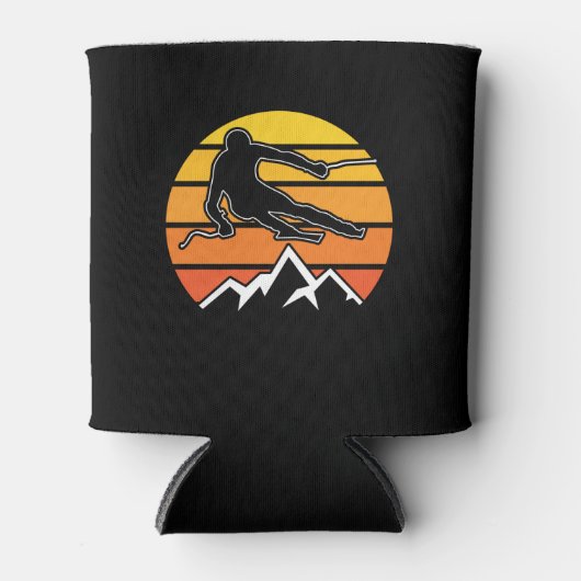 Retro Skiing Blikjeskoeler (Voorkant)