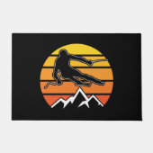Retro Skiing Deurmat (Voorkant)