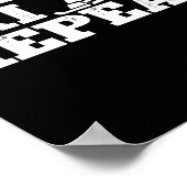 Retro Skiing Eat Sleep Ski Herhaal Skier Winter Poster (Hoek)