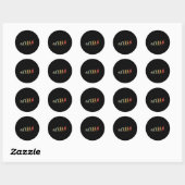 Retro Skiing Evolution For Skiers Skiing Season Ronde Sticker (Vel)