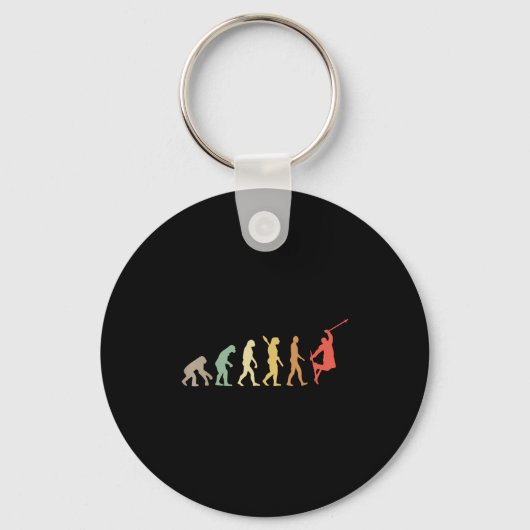 Retro Skiing Evolution For Skiers Skiing Season Sleutelhanger (Voorkant)