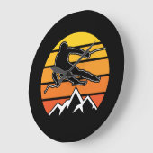 Retro Skiing Grote Klok (Hoek)