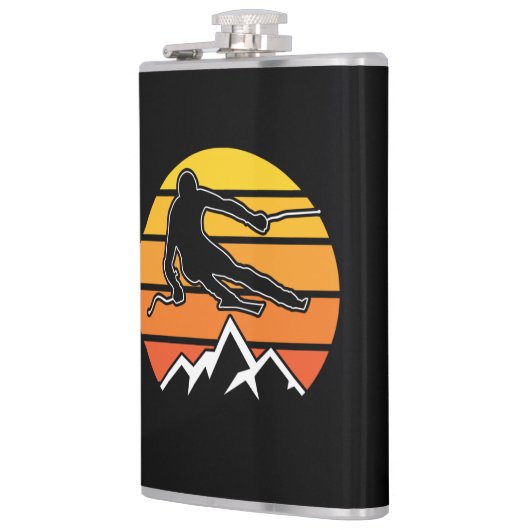 Retro Skiing Heupfles (Links)