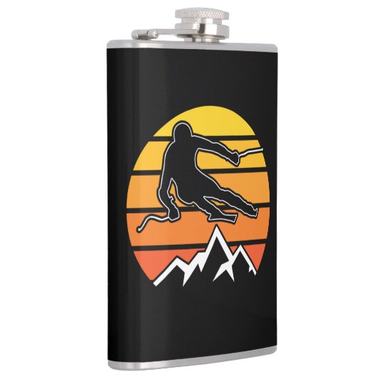 Retro Skiing Heupfles (Rechts)