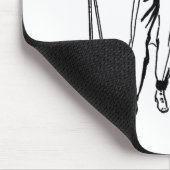 Retro Skiing Lady Muismat (Hoek)