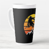 Retro Skiing Latte Mok (Linkerhoek)