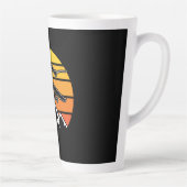 Retro Skiing Latte Mok (Rechts)