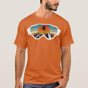 Retro Skiing Snowboard Goggles Ski Winter Spo T-shirt