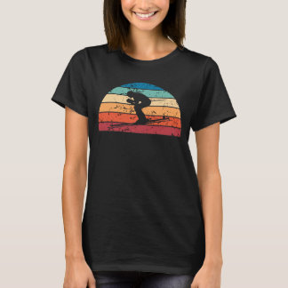 Retro Skiing Sunset Skiier Sunrise T-shirt