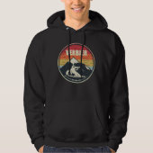 Retro Skiing Verbier Zwitserland Ski Hoodie (Voorkant)
