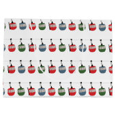 Retro skilift illustratie groot cadeauzakje (Achterkant)