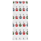 Retro skilift illustratie skiër wijn cadeautas (Achterkant)