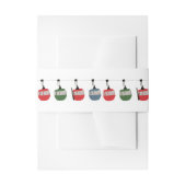 Retro skilift illustratie uitnodigingen wikkel (Voorkant Voorbeeld)