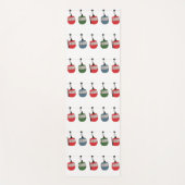 Retro skilift illustratie yogamat (Voorkant)