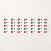 Retro skilift illustratie yogamat (Voorkant (horizontaal))