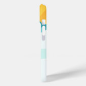 Retro Skiontwerp met Sneeuwlandschap Case-Mate iPhone Case (Achterkant / Links)