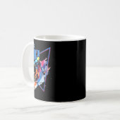 Retro Skipoeder  Ski Kleur Shred Design Koffiemok (Voorkant links)