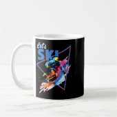 Retro Skipoeder  Ski Kleur Shred Design Koffiemok (Links)