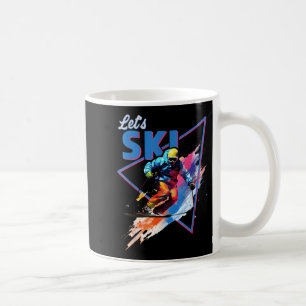 Retro Skipoeder  Ski Kleur Shred Design Koffiemok