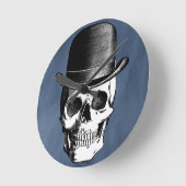Retro Skull Head Ronde Klok (Hoek)