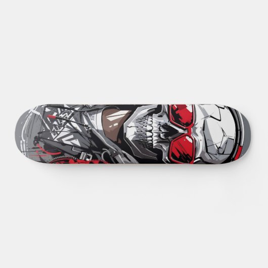 Retro Skull Persoonlijk Skateboard (Horizontaal)