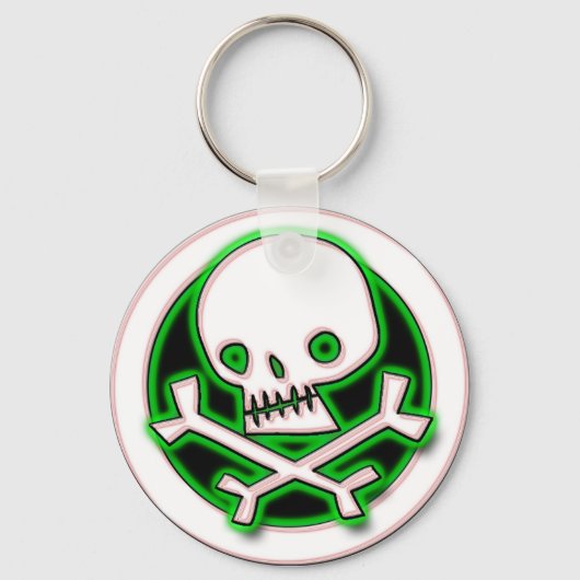 RETRO SKULL SLEUTELHANGER (Voorkant)