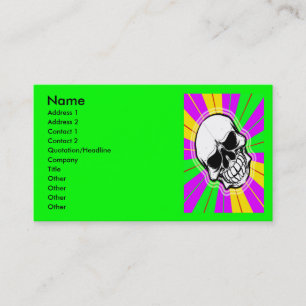 RETRO SKULL-VISITEKAARTJES VISITEKAARTJE