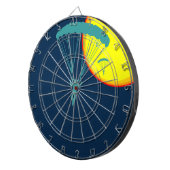 retro skydivers dartbord (Voorkant Rechts)