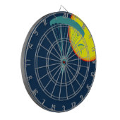 retro skydivers dartbord (Voorkant Links)