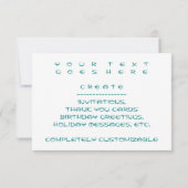 retro skydivers kaart (Achterkant)