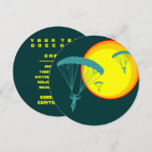 retro skydivers kaart (Voorkant / Achterkant)