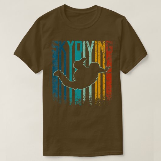 Retro skydiving t-shirt (Design voorkant)