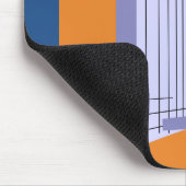 Retro Skyscraper en vliegtuig Muismat (Hoek)