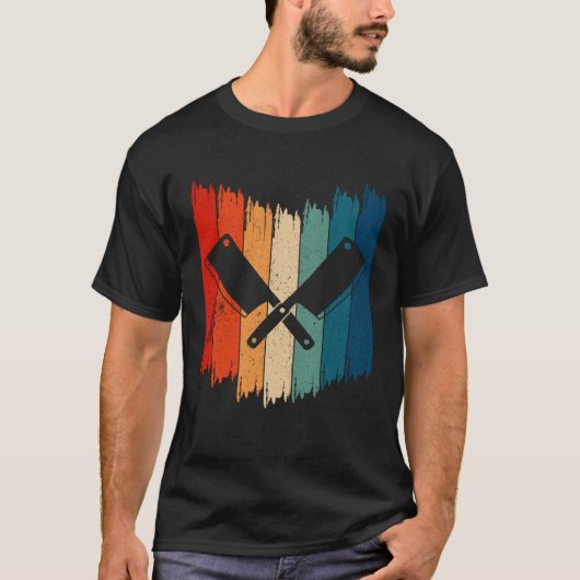 Retro slagersmes slagersmes t-shirt (Voorkant)