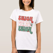Retro  Sleigh Meisje Sleigh Feestelijk T-shirt (Voorkant)