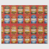 Retro-sleufpatroon Cadeaupapier (Vlak)